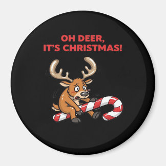 O jee, het is kerst, gestreste rendieren met zoeti magneet