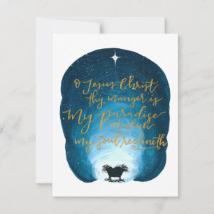 Ô Jésus-Christ, Ton Manger Est Une Carte Plate