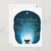 Ô Jésus Christ, Ton Manger Est Une Carte Postale (Devant / Derrière)