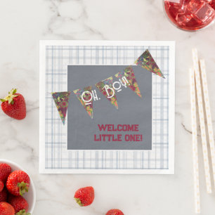 O, jongen! Baby shower servetten