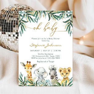 O jongen baby shower uitnodiging