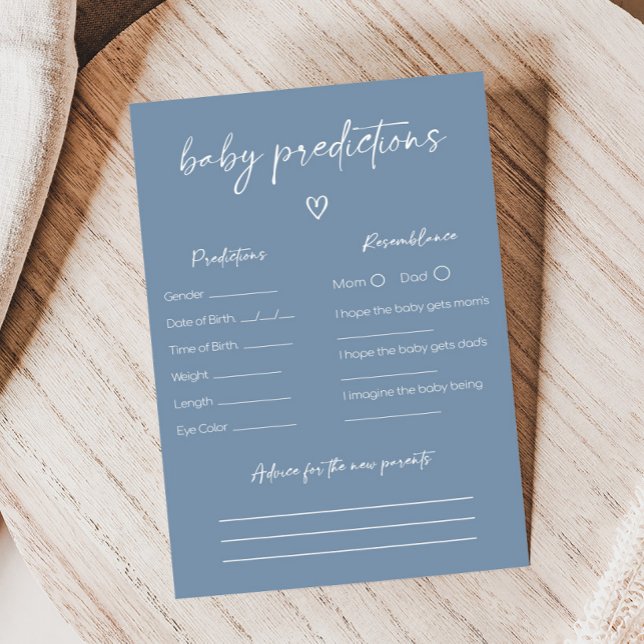 O Jongen Boho Minimalistisch Baby Shower Voorspell (Modern Oh Boy Baby Shower Game)