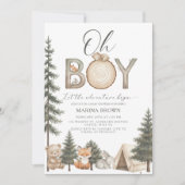O jongen, laat het avontuur beginnen Baby Shower Kaart (Voorkant)