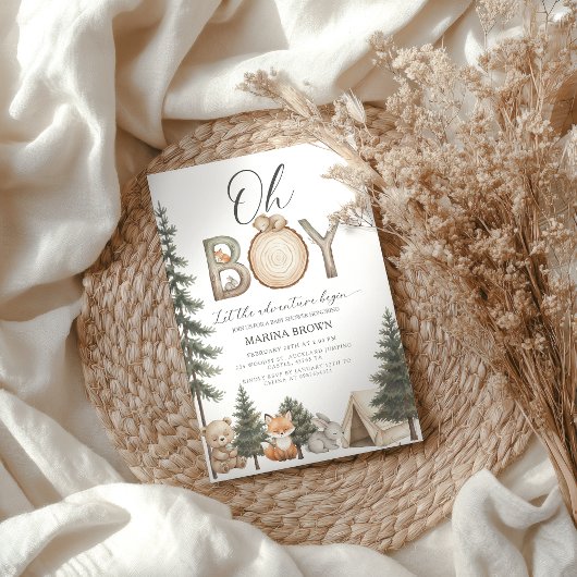 O jongen, laat het avontuur beginnen Baby Shower Kaart