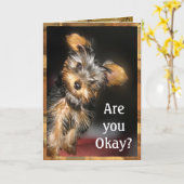 O.k. bent u? Personaliseerbare Kaart (Gele Bloem)