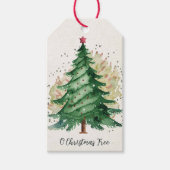 O Kerstboom Cadeaulabel (Voorkant)