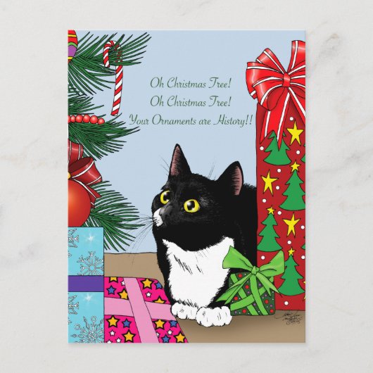 O Kerstboom Feestdagenkaart (Voorkant)