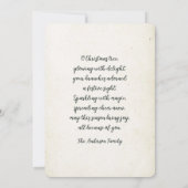 O Kerstboom Vintage  Feestdagenkaart (Achterkant)