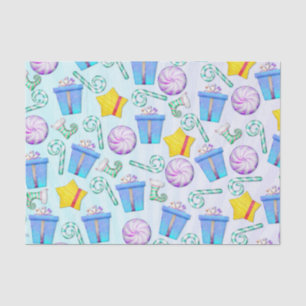 O Kerstmis Whimsey Folk Art Tissuepapier