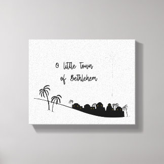 O Kleine Stad van Bethlehem Verpakte Canvas Art