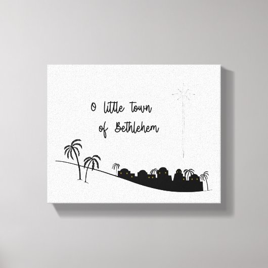 O Kleine Stad van Bethlehem Verpakte Canvas Art Afdruk (Voorkant)