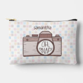 O, knap! Brown Pastel Camera Etui (Voorkant)