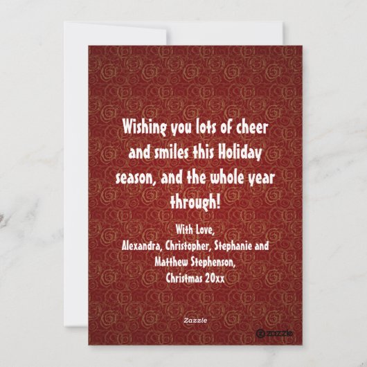 O, knap! Funny Gingerbread Man Kaart (Achterkant)