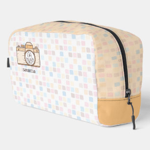 O, knap! Gele Pastel Camera toilettas Toilettasje