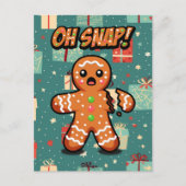 O, knap! Gingerbread Man Briefkaart (Voorkant)