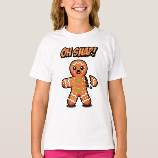 O, knap! Gingerbread Man T-shirt (Voorkant)