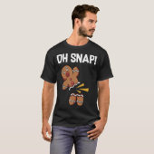 O, knap! Grappige peperkoek Man Cookie Kerstmis T-shirt (Voorkant volledig)