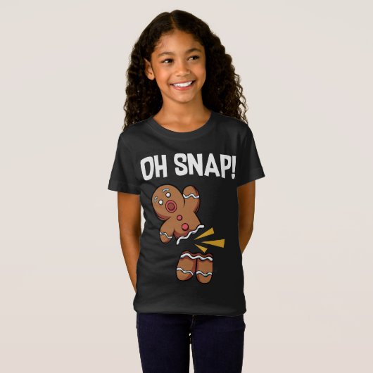 O, knap! Grappige peperkoek Man Cookie Kerstmis T-shirt (Voorkant volledig)