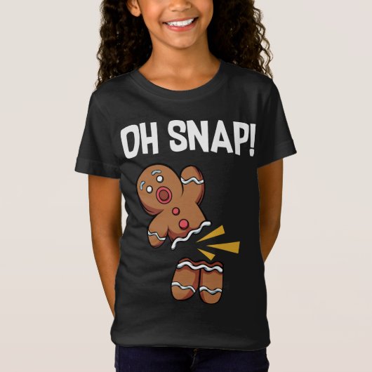 O, knap! Grappige peperkoek Man Cookie Kerstmis T-shirt (Voorkant)