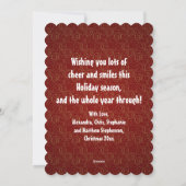 O, knap! Grappige peperkoek man vakantie groet Feestdagenkaart (Achterkant)