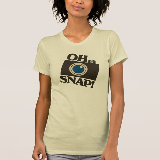 O, knap! Retrocamera T-shirt (Voorkant)