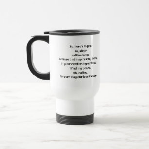 O, koffie reisbeker
