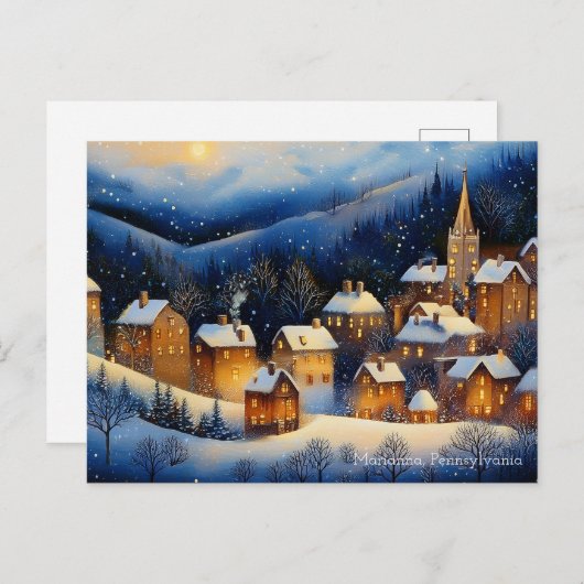 O kom, gij allen die trouw zijt briefkaart (Voorkant / Achterkant)