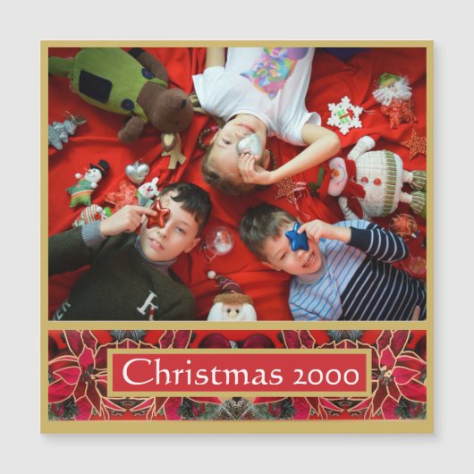 O kom laat ons Kerstmagneet (Voorkant)