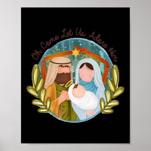 O kom, laten wij Hem aanbidden Poster (Voorkant)