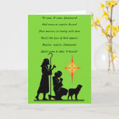 "O kom, O kom" kerstkaart Kaart (Gele Bloem)