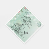 O Kom ons Adore Drie Kings Kerstmis Servet (Hoek)