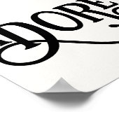 O laten we hem Fancy kunst van het moderne script  Poster (Hoek)