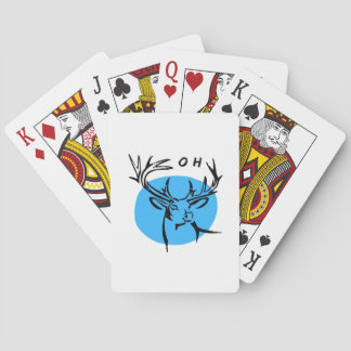 O Lieve Heer Blauw Whimsical Esthetiek Pokerkaarten