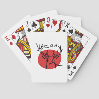 O Lieve O Lieve Rode Retro Klassiek Ontwerp Pokerkaarten