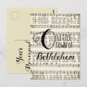 O Little Town of Bethlehem Briefkaart (Voorkant / Achterkant)