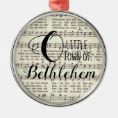 O Little Town of Bethlehem Metal Ornament (Voorkant)