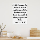 O LORD, jij bent mijn God Poster (Keuken)