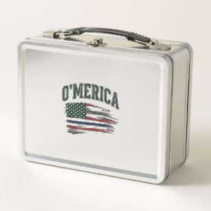 O’Merica Vintage Geschaafde Vlag Overhemd Ontwerp_