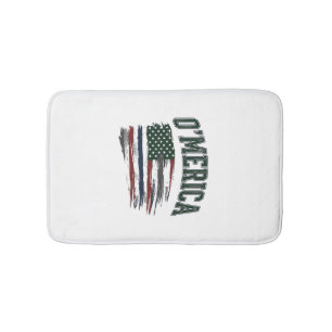 O’Merica Vintage Geschaafde Vlag Overhemd Ontwerp_ Badmat