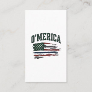 O’Merica Vintage Geschaafde Vlag Overhemd Ontwerp_ Visitekaartje