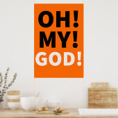 O mijn God 9! Poster (Keuken)