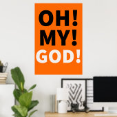 O mijn God 9! Poster (Thuiskantoor)