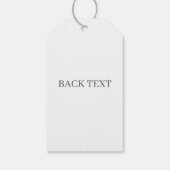 O Monogram gepersonaliseerde gepersonaliseerde Gif Cadeaulabel (Achterkant)