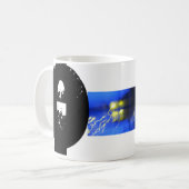 O Monogramme Tasse de broyage typographique (Devant gauche)