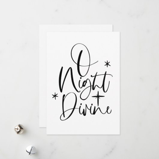 O Nacht Goddelijk Geen foto Religieuze Kerst Kaart (Voorkant / Achterkant in situ)