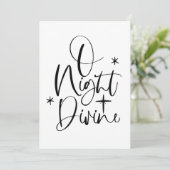 O Nacht Goddelijk Geen foto Religieuze Kerst Kaart (Staand voorkant)