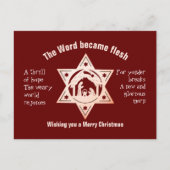 O Nativité SAINTE NUIT Carte postale de Noël (Devant)