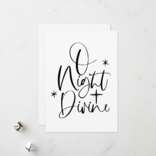 O Night Divine No Photo Religieuze kerstkaart