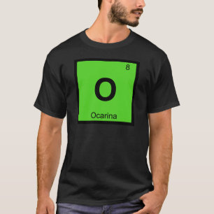 O - Ocarina Muziek Chemie Periodiek Systeem Symboo T-shirt