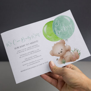O Oh Beertje & De Bij Baby Shower Uitnodiging